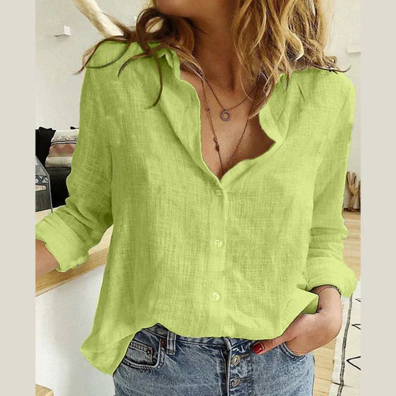 Blusa Lino Aura Blanca