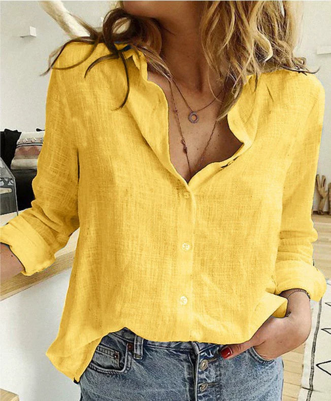 Blusa Lino Aura Blanca