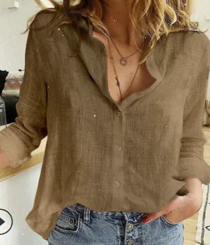 Blusa Lino Aura Blanca