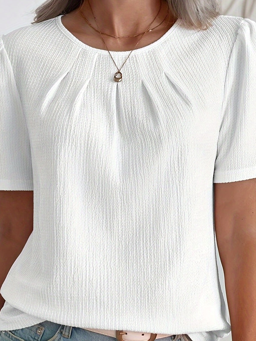 Blusa Blanca Pleat Essence