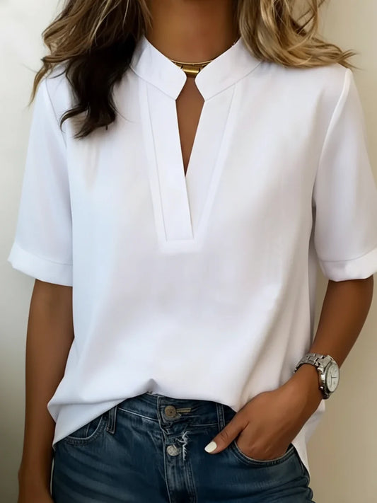 Blusa con cuello refinado